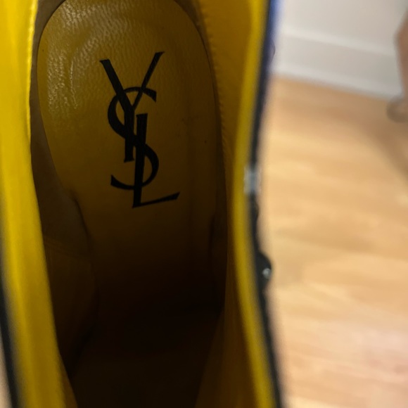 Yves Saint Laurent Tribute II, Patent Leather Ankle Boots, 4 inch stiletto heel - Picture 4 of 16